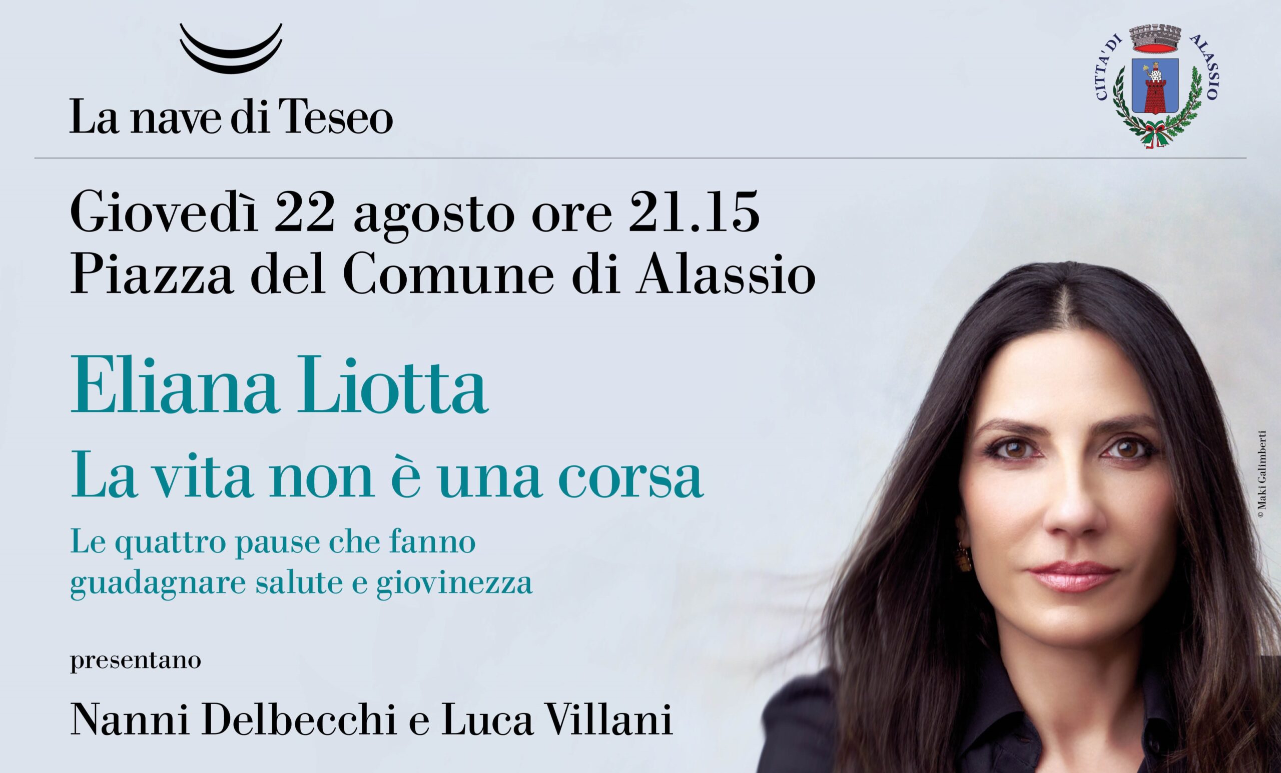 “La vita non è una corsa”: ad Alassio la presentazione del libro di Eliana Liotta